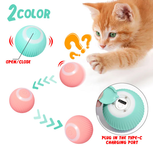 Cat's Smart Gravity Ball: Self-Rolling Tease Toy